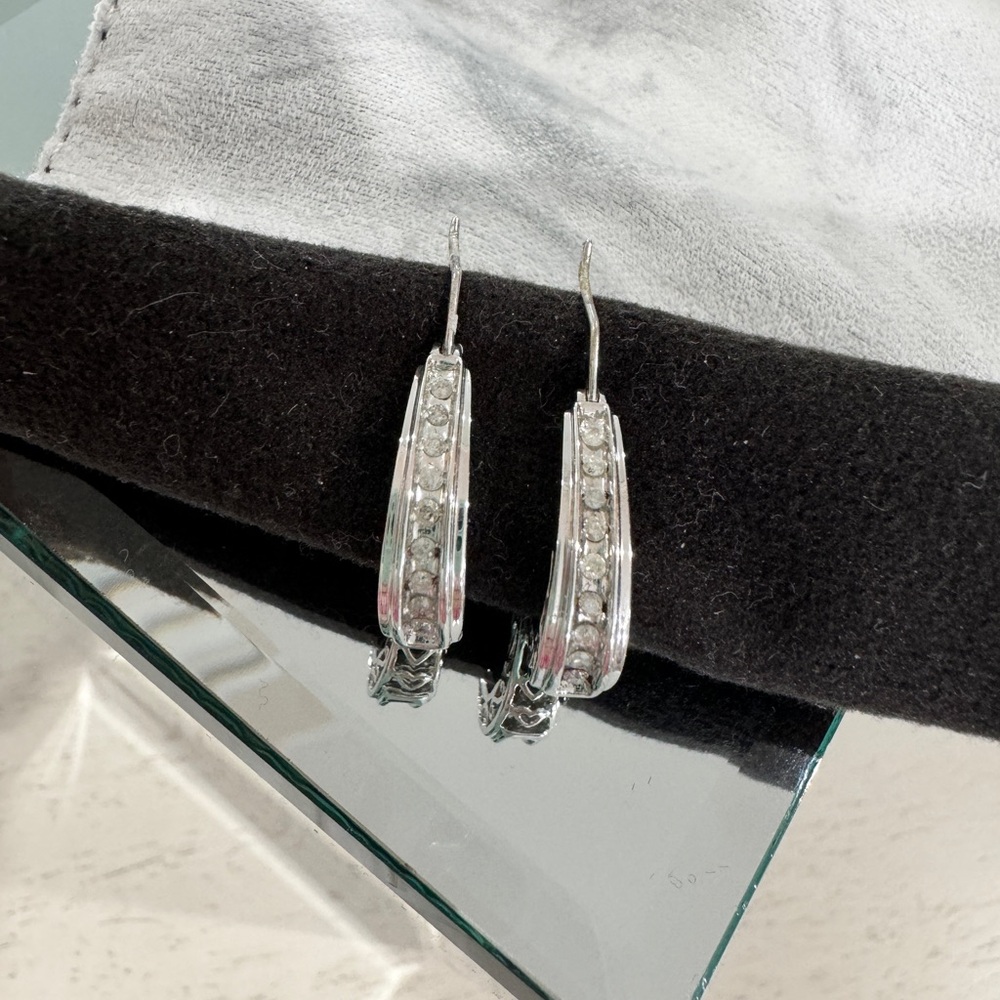 Diamond Drop Earrings